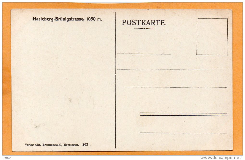 Hasleberg Bruningstrasse 1905 Postcard - Hasle Bei Burgdorf