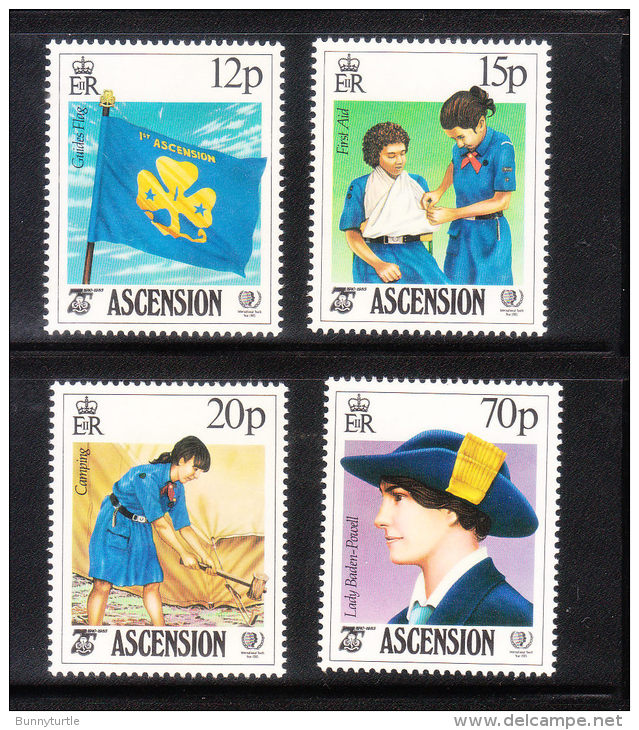 Ascension 1985 International Youth Year Girl Guides 75th Anniversary MNH - Ascensión