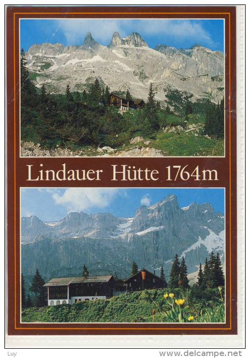 LINDAUER HÜTTE Im Rätikon , Montafon   2-Bildkarte - Sonstige & Ohne Zuordnung