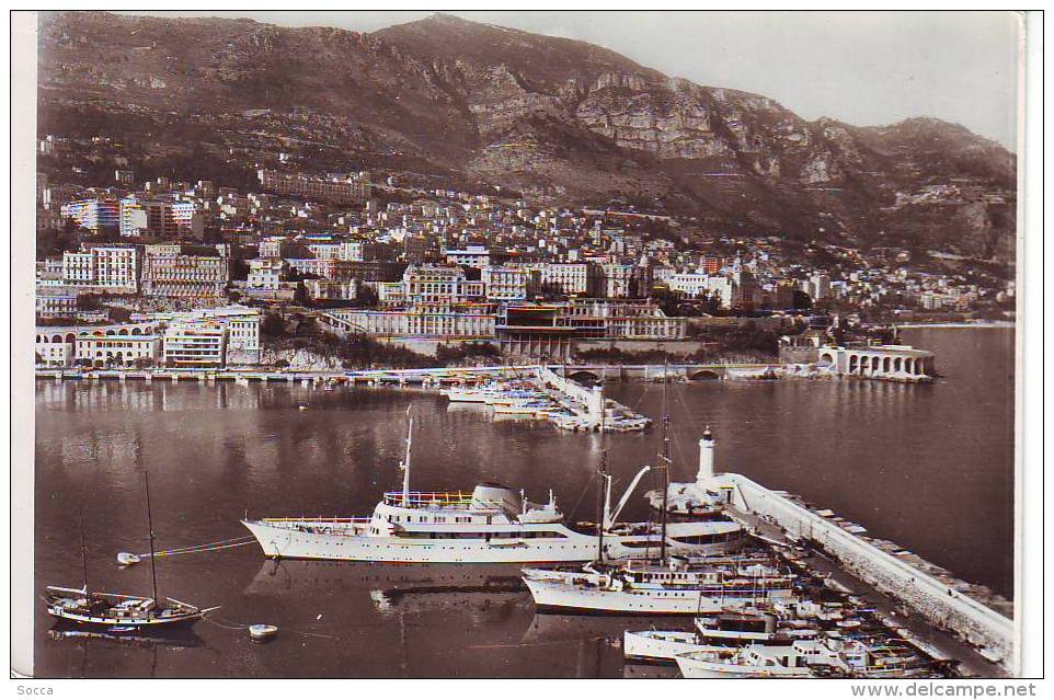 PRINCIPAUTE DE MONACO - Le Port, Les Yachts, Le Tir Aux Pigeons Et Le Casino - Multi-vues, Vues Panoramiques