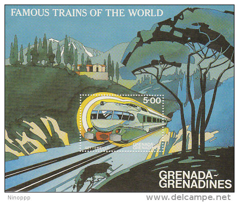 Grenada Grenadines-1982 Famous Trains Of The World Souvenir Sheet MNH - Grenada (1974-...)