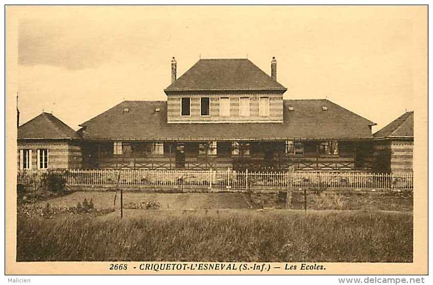 Seine-maritime- Ref B 315 -criquetot-l'esneval - Les écoles - Carte Bon état - - Criquetot L'Esneval