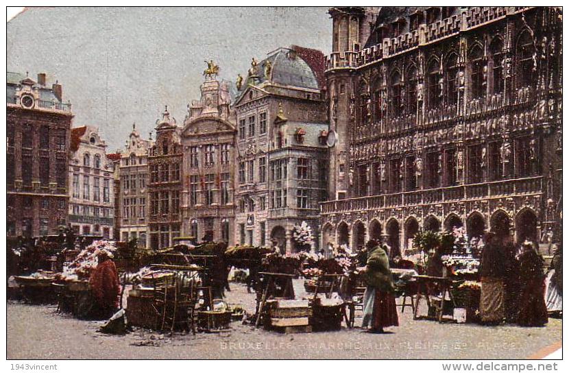 C 8629 -  BRUXELLES -  Belgique - Marché Aux Fleurs  - 1909 - Trés Rare - - Märkte