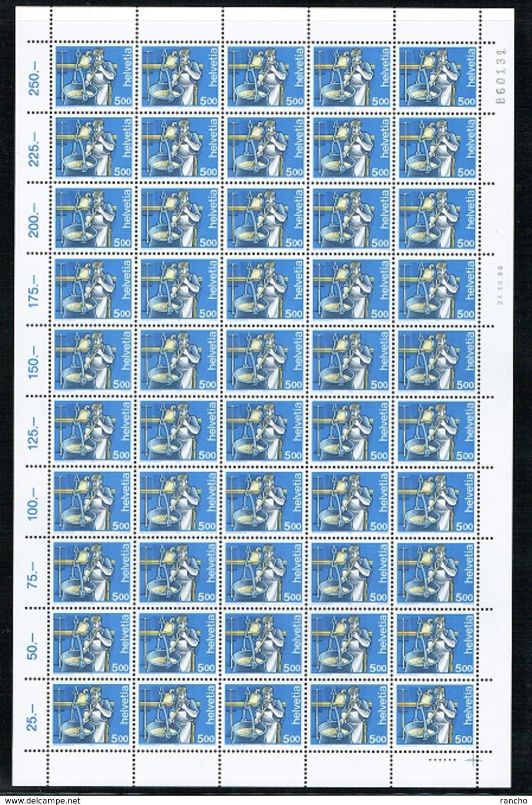 ** 1xPLANCHE COLLECTION NEUF 2001** + 1xOBLITERE 1er/J.15.2.2001. C/.S.B.K. Nr:854x. Y&TELLIER Nr:1434a. MICHEL Nr:1510x - Unused Stamps