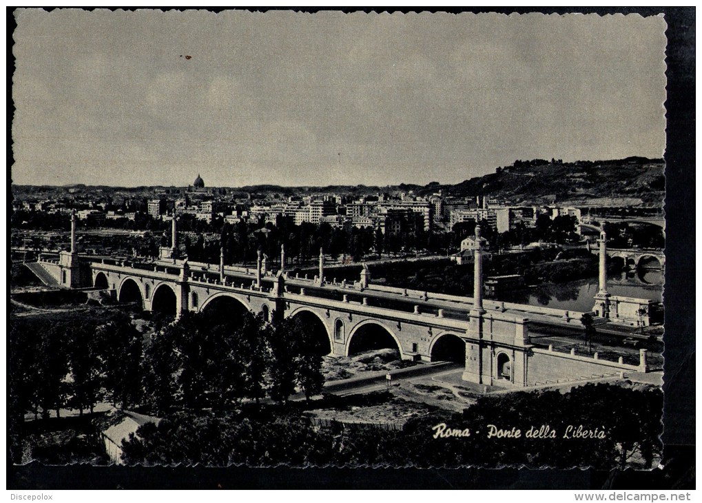 H2190 Roma ( Rome ) Ponte Della Libertà - Pont, Brucke, Bridge  - Ed. Stab. Cesare Capello - Bordo Dentato - Bruggen