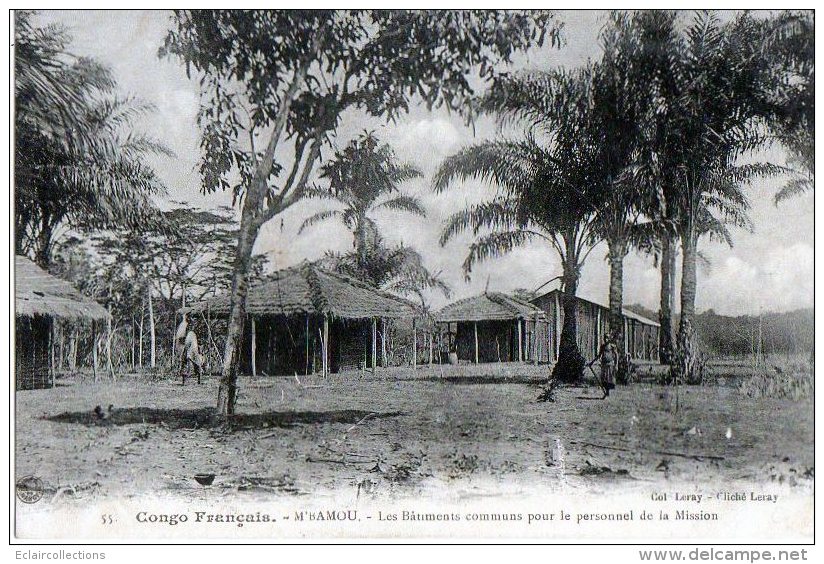 Afrique   Congo Français  M'Bamou  Batiments De La Mission - Congo Français