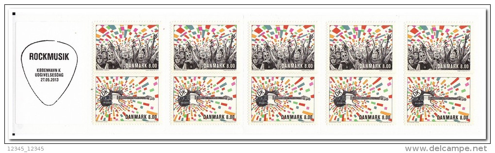 Denemarken 2013 Postfris MNH Rockmusic, Booklet - Nuovi