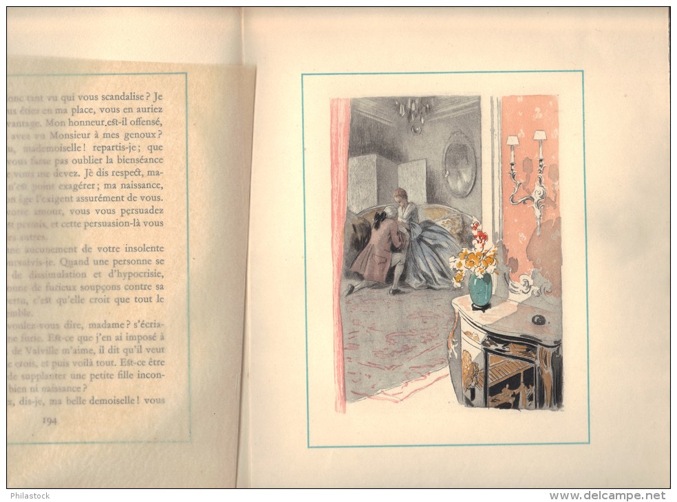 MARIVAUX La Vie De Marianne Tome IV 1939 édition Spéciale Illustrations Polychromes Eaux Fortes De Raoul Serres - Sonderausgaben