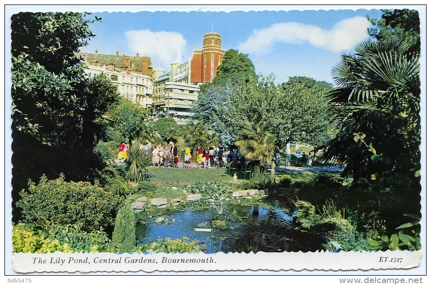 BOURNEMOUTH : THE LILY POND, CENTRAL GARDENS / ADDRESS - SALTBURN BY SEA, BROTTON, FOSTER STREET (RICHARDS) - Bournemouth (avant 1972)