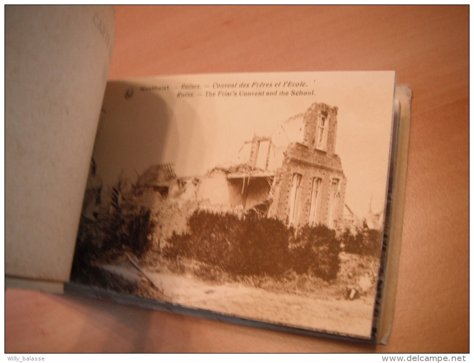 Livret De 10 Cartes "Houtlhulst - Les Ruines: église, Cimetière, Couvent Et Presbytère" - Houthulst