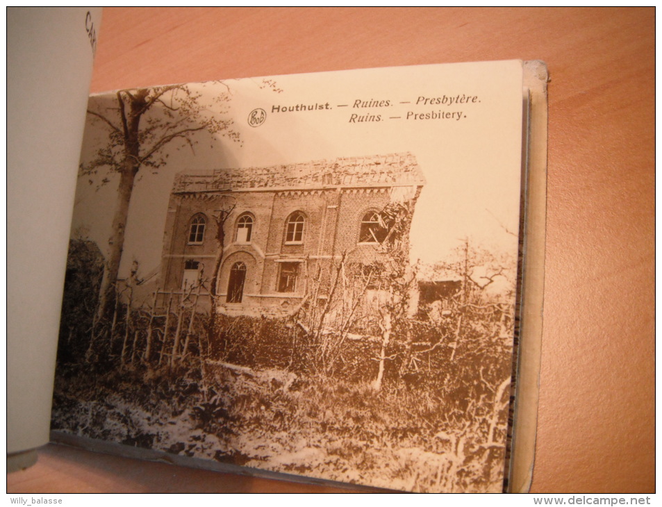 Livret De 10 Cartes "Houtlhulst - Les Ruines: église, Cimetière, Couvent Et Presbytère" - Houthulst