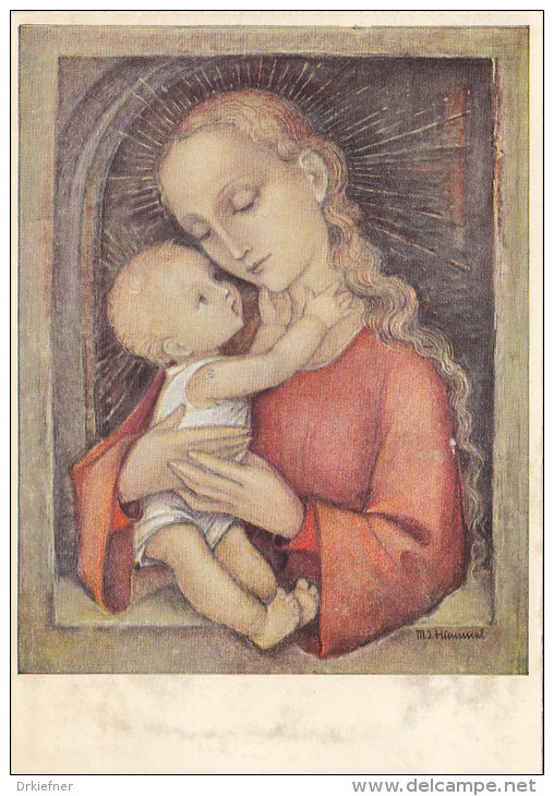 Madonna In Rot, Berta Hummel (Maria Innocentia) Künstlerpostkarte 209 - Hummel