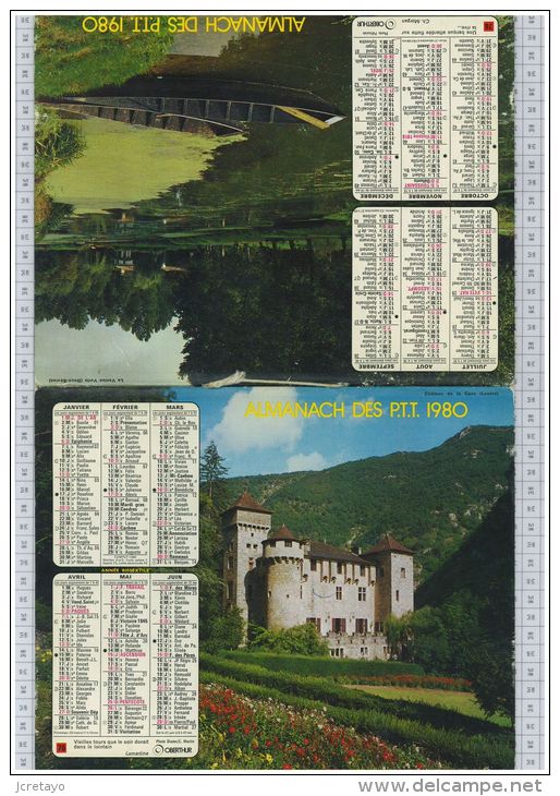 L'Almanach Des PTT De 1980, Gironde 33 - Grand Format : 1971-80