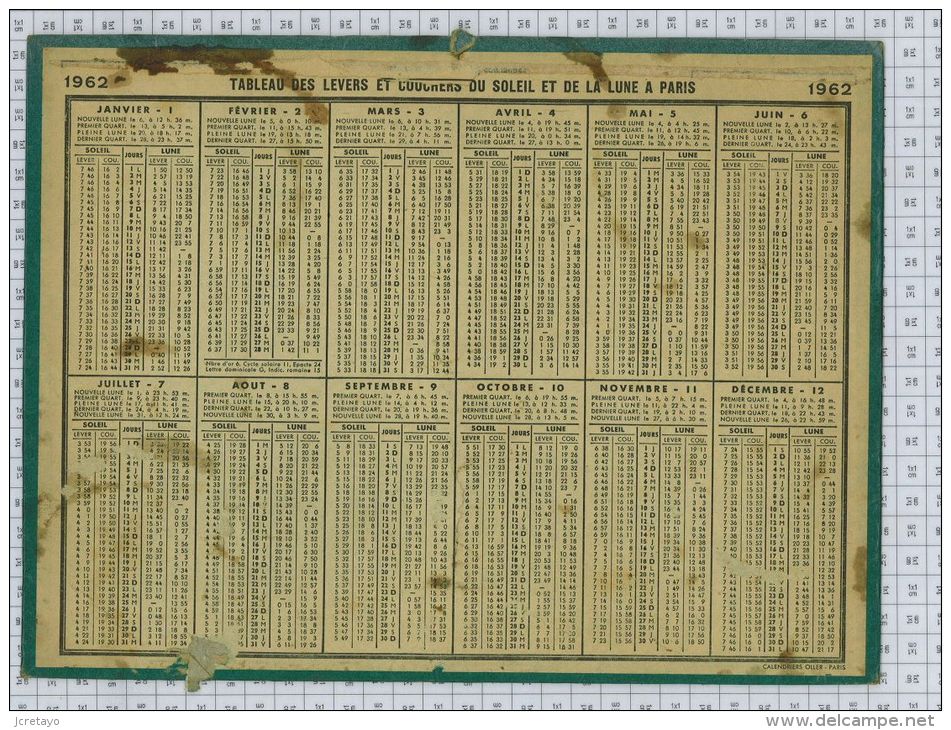 L'Almanach Des PTT De 1962, Incomplet - Grand Format : 1961-70