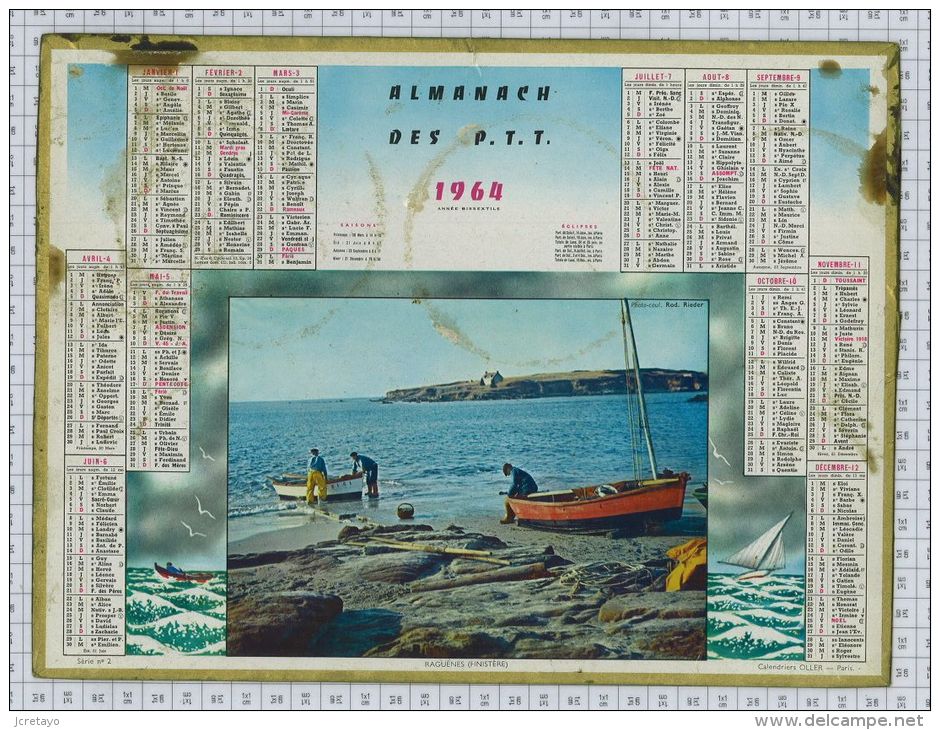 L´Almanach Des PTT De 1964, Incomplet - Grand Format : 1961-70