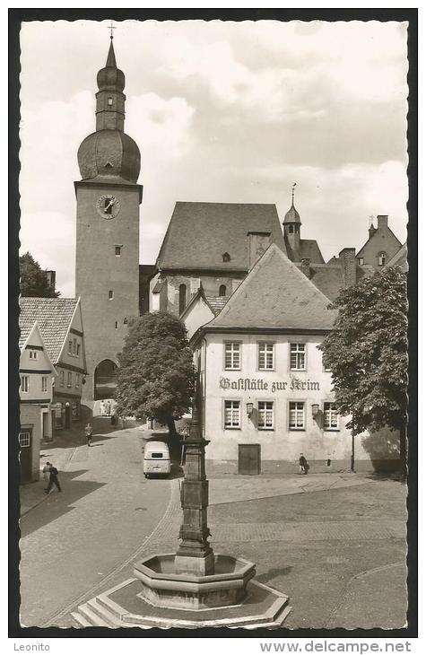 ARNSBERG Nordrhein-Westfalen Ascheberg Glockenturm Gasthaus Zur KRIM Stempel Bundes-Jugendtreffen 1957 - Ascheberg