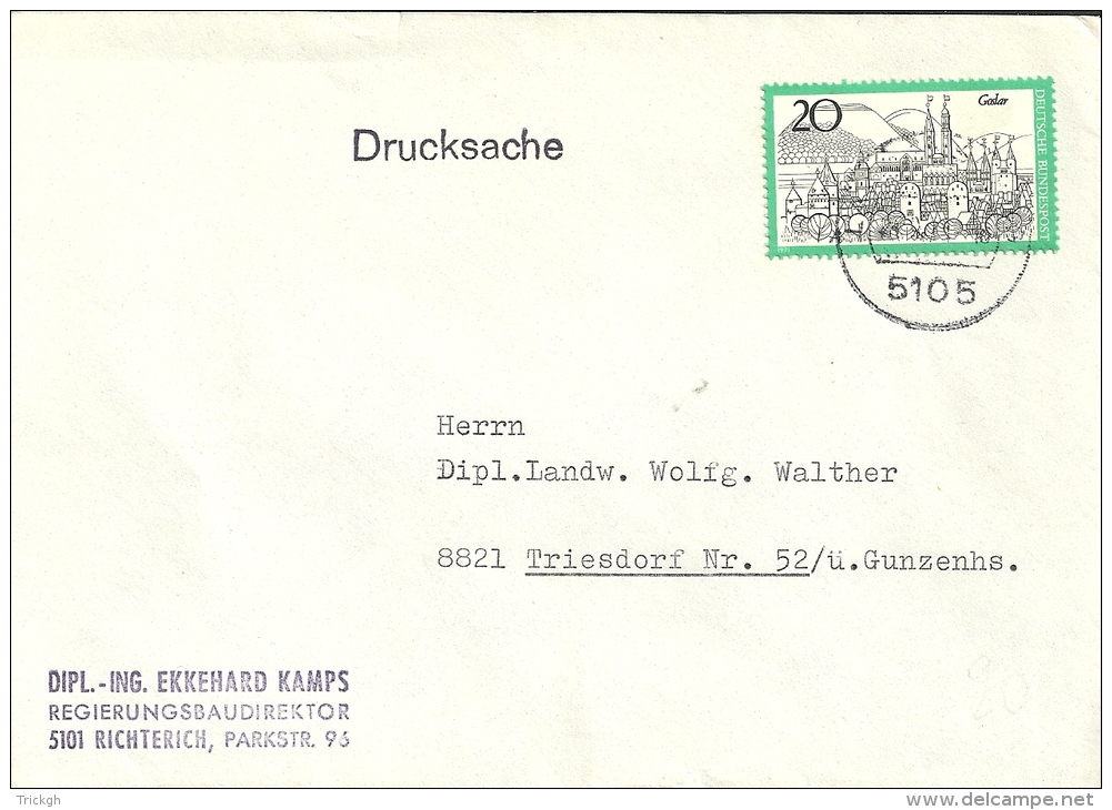 Deutschland 1971 Richterich &gt;&gt; Triesdorf - Briefe U. Dokumente