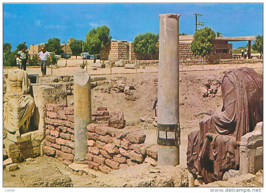 CPM - CAESEREA - Ruins Of A Byzantine Public Building With Roman Statuart (Palphot, 7322) - Israel