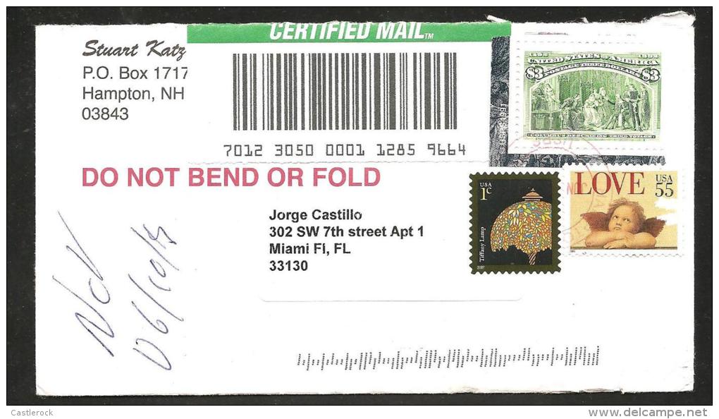 O) 2007 UNITED STATES, COLUMBUS, LAMP, ANGEL-LOVE, COVER TO MIAMI- - Other & Unclassified