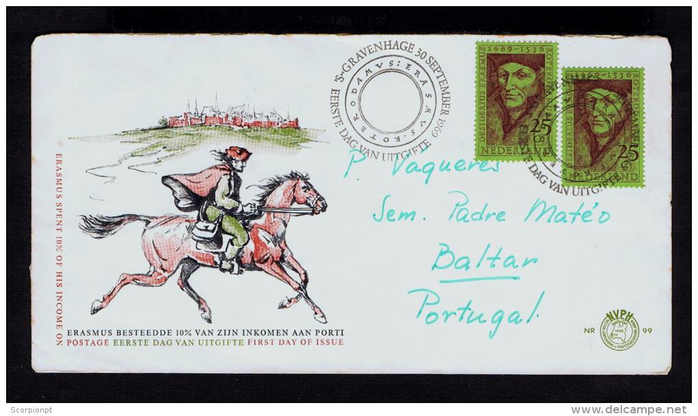 Nederland Roterdan 1969 Cover ERAMUS 1469-1536 Post Office Courrier Correo Correio Sp2362 - Correo Postal