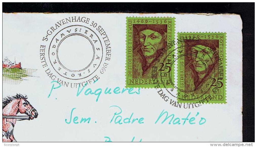 Nederland Roterdan 1969 Cover ERAMUS 1469-1536 Post Office Courrier Correo Correio Sp2362 - Correo Postal