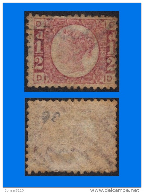 GB 1870-0007, SG48 1/2d Rose-Red Lettered D-D Plate 13, Used - Used Stamps