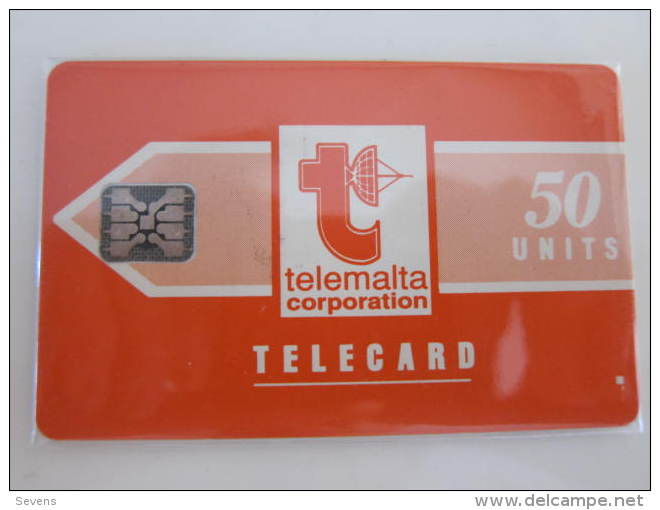 Chip Phonecard,Telemalta Logo,used,backside CN: 35225 - Malte