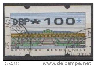 BRD Bund 1993 ATM Type 2.2 - 100 Gestempelt Used - Machine Labels [ATM]