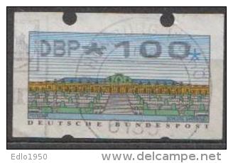 BRD Bund 1993 ATM Type 2.2 - 100 Gestempelt Used - Automatenmarken [ATM]