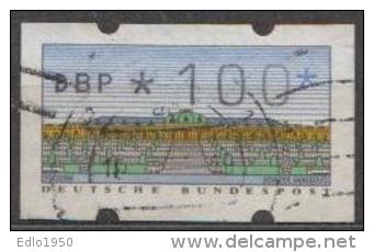 BRD Bund 1993 ATM Type 2.1 - 100 Gestempelt Used - Automatenmarken [ATM]