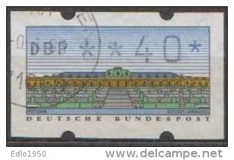 BRD Bund 1993 ATM Type 2.1 - 40 Gestempelt Used - Machine Labels [ATM]