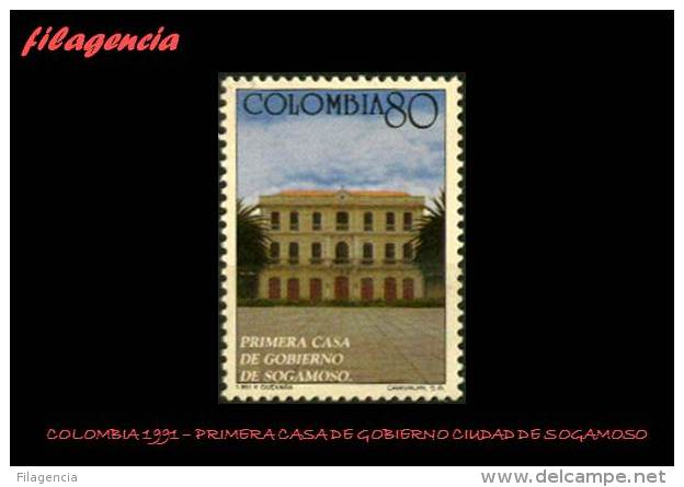 AMERICA. COLOMBIA MINT. 1991 PRIMERA CASA DE GOBIERNO DE LA CIUDAD DE SOGAMOSO - Colombia
