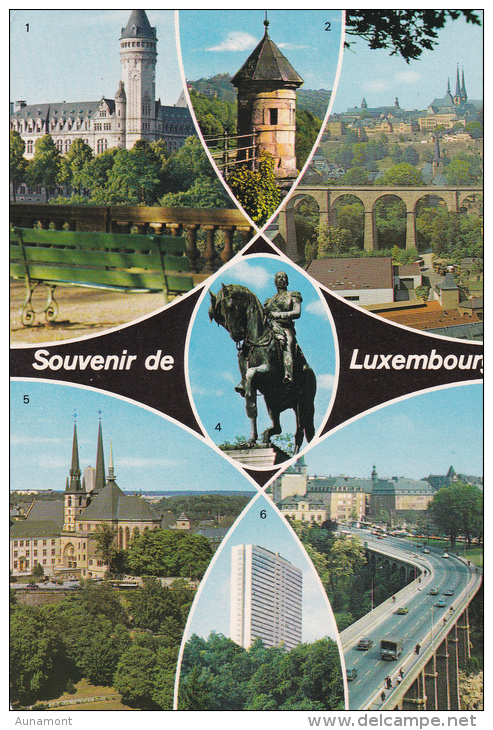 Luxemburgo-Catedral-Cisse D'Espargne-Tourelle Espagnole-Panorama - Lussemburgo - Città