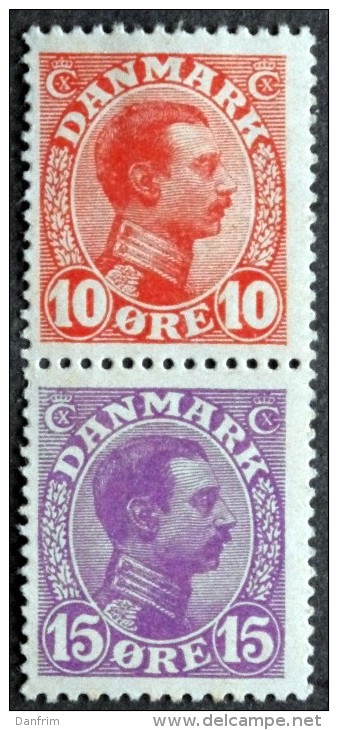 Denmark 1920  Zusammendrucke MiNr.68-69  MH (**) (parti L 1254) - Ungebraucht