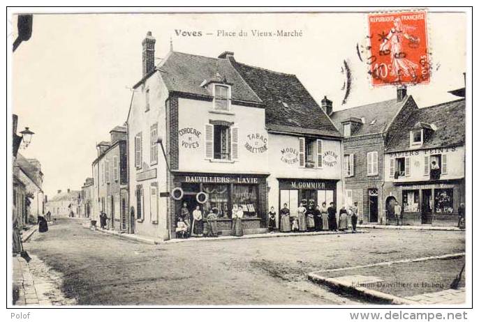 VOVES-  Place Du Vieux Marché  - Commerces - Tabac - Dauvilliers      (59598) - Autres & Non Classés