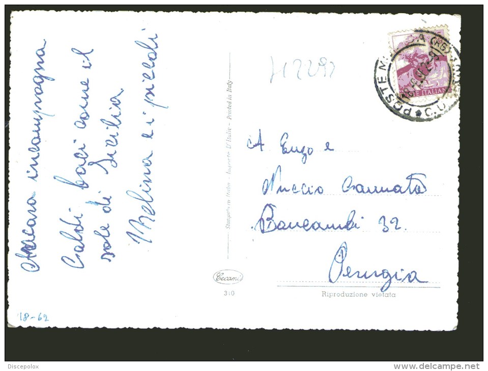 H2293 Annullo Modica 1962 ( Ragusa ) Su Una Card Non Identificata Serie Cecami - Enfant, Kinder, Childreen - Modica