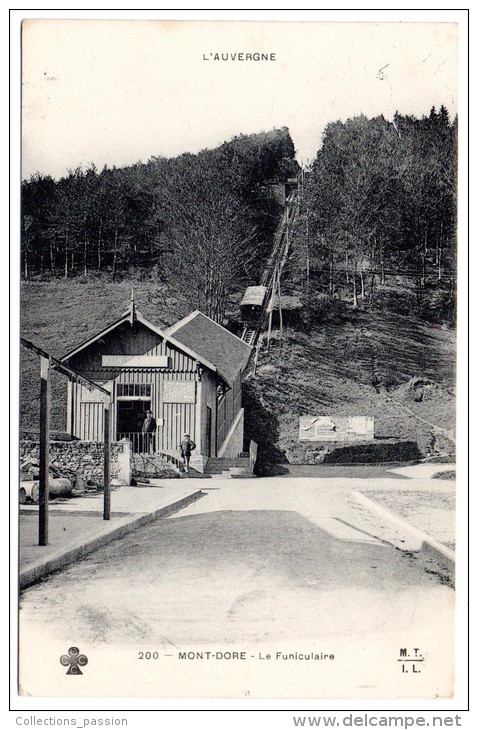 CP, 63, MONT DORE,  Le Funiculaire, Vierge - Autres & Non Classés