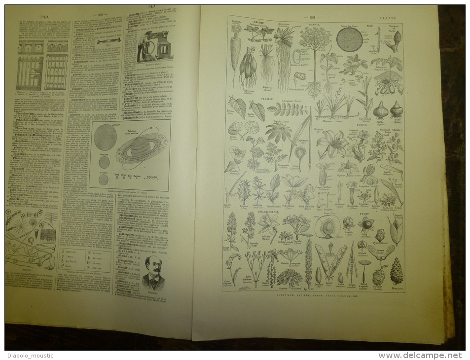 10 Fascicules Du Larousse Illustré Continuant P Et Continuant Sur P..: PÊCHES,PERSE, PLANTES,PORCELAINE..etc.. ......... - Dictionnaires