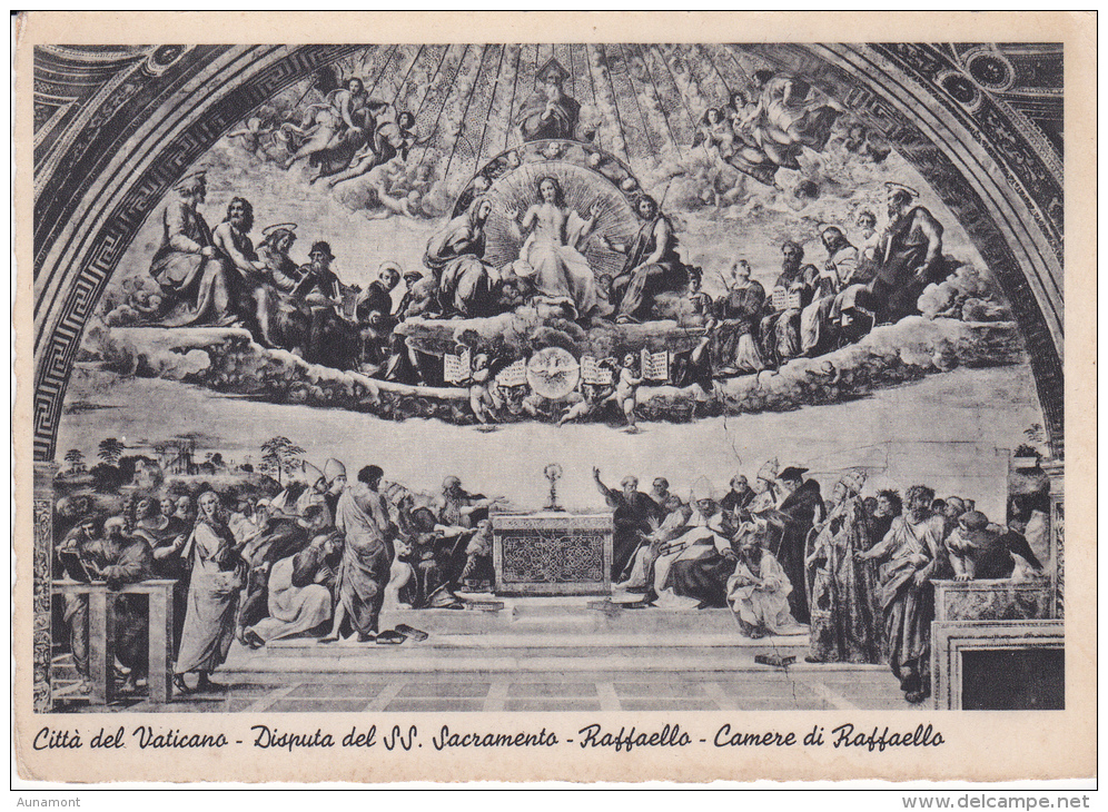 Vaticano--1950--Disputa Del SS.Sacramento--Raffaello--Camere Di Raffaello- - Vaticano (Ciudad Del)