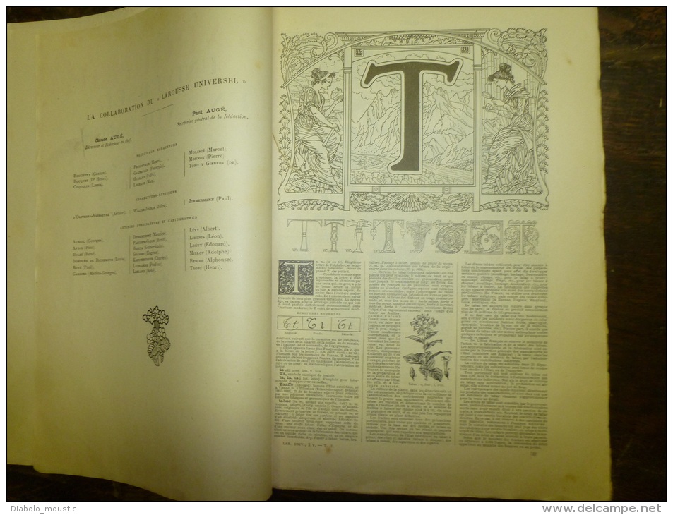 10 Fascicules Du Larousse Illustré Débutant  T Et Finissant Sur Z..:TAILLE Vigne,TELEGRAPHE, TELEPHONE,TIR,TISSAGE..et C - Dictionnaires