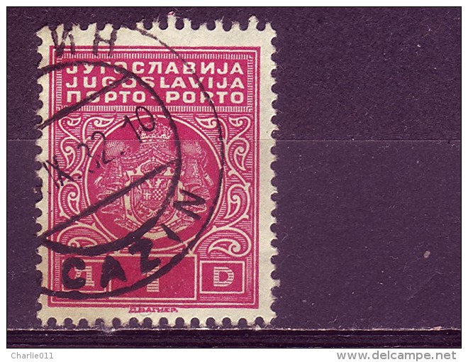 COAT OF ARMS-1 DIN-T I-PORTO-POSTMARK-CAZIN-BOSNIA AND HERZEGOVINA-YUGOSLAVIA-1931 - Impuestos