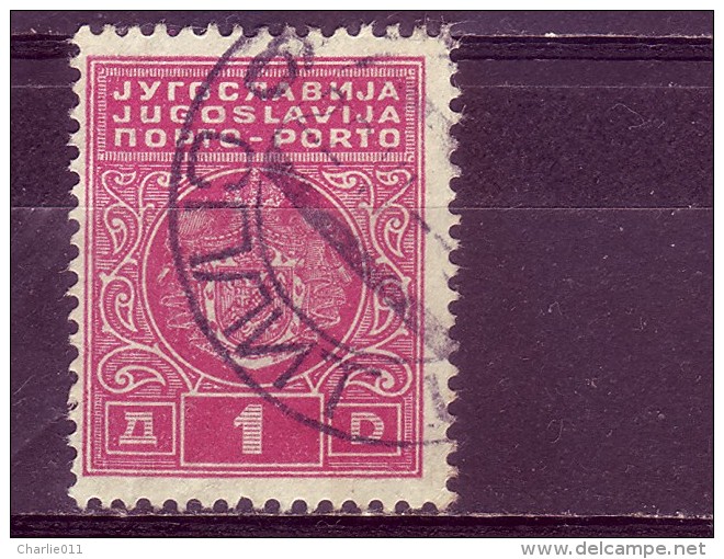 COAT OF ARMS-1 DIN-T II-PORTO-POSTMARK-SPLIT-CROATIA-YUGOSLAVIA-1931 - Portomarken