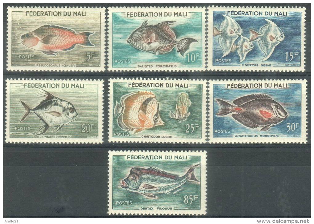 #3 - MALI -  N° 2 à 7 - Neufs Sans Charnière  - Poissons - Faune - Mali (1959-...)