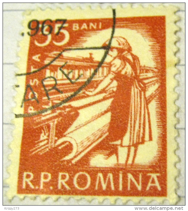 Romania 1960 Textile Worker 35b - Used - Gebraucht