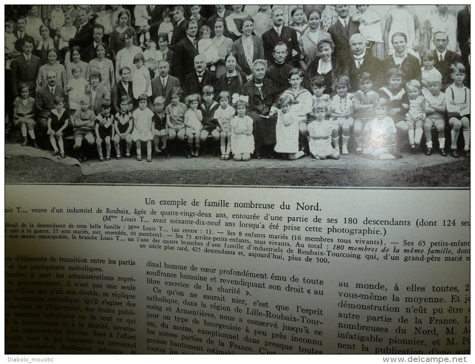 1930  La Baie D'ALONG Et Les Rapides Du TONKIN (Indochine) ; Une Famille Nombreuse Du NORD Avec Ses 180 Descendants - L'Illustration