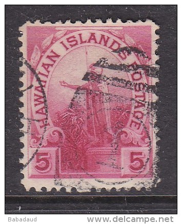 HAWAII: 1894, 5 Cents Red, Used - Hawaii