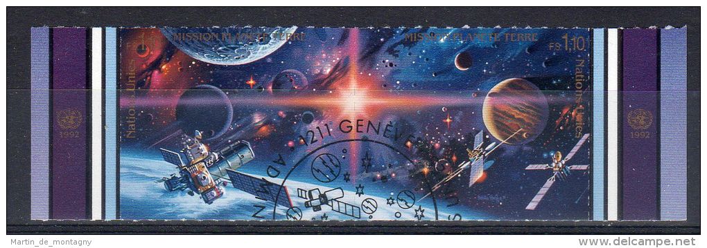 1992, ONU Genève, Année Int. De L'Espace, Y&amp;T No. 231 - 232, Oblitéré, Lot 39511 - Europe