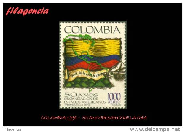 AMERICA. COLOMBIA MINT. 1998 CINCUENTENARIO DE LA ORGANIZACIÓN DE ESTADOS AMERICANOS - Colombia