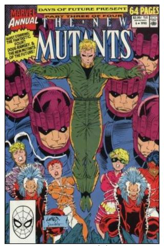 Marvel Comics 1-4/4 “Days Of Future Present” Fantastic Four/Mutants 1990 Crossover Arc Annuals [Free Shipping] - Collections