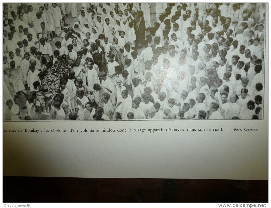 1930 BOMBAY (obsèques De L' Hindou Fidèle De Ghandi , Vilhaldas Vallabhdas Chandan) ; ALPINISME ; SANAA (Yemen); - L'Illustration